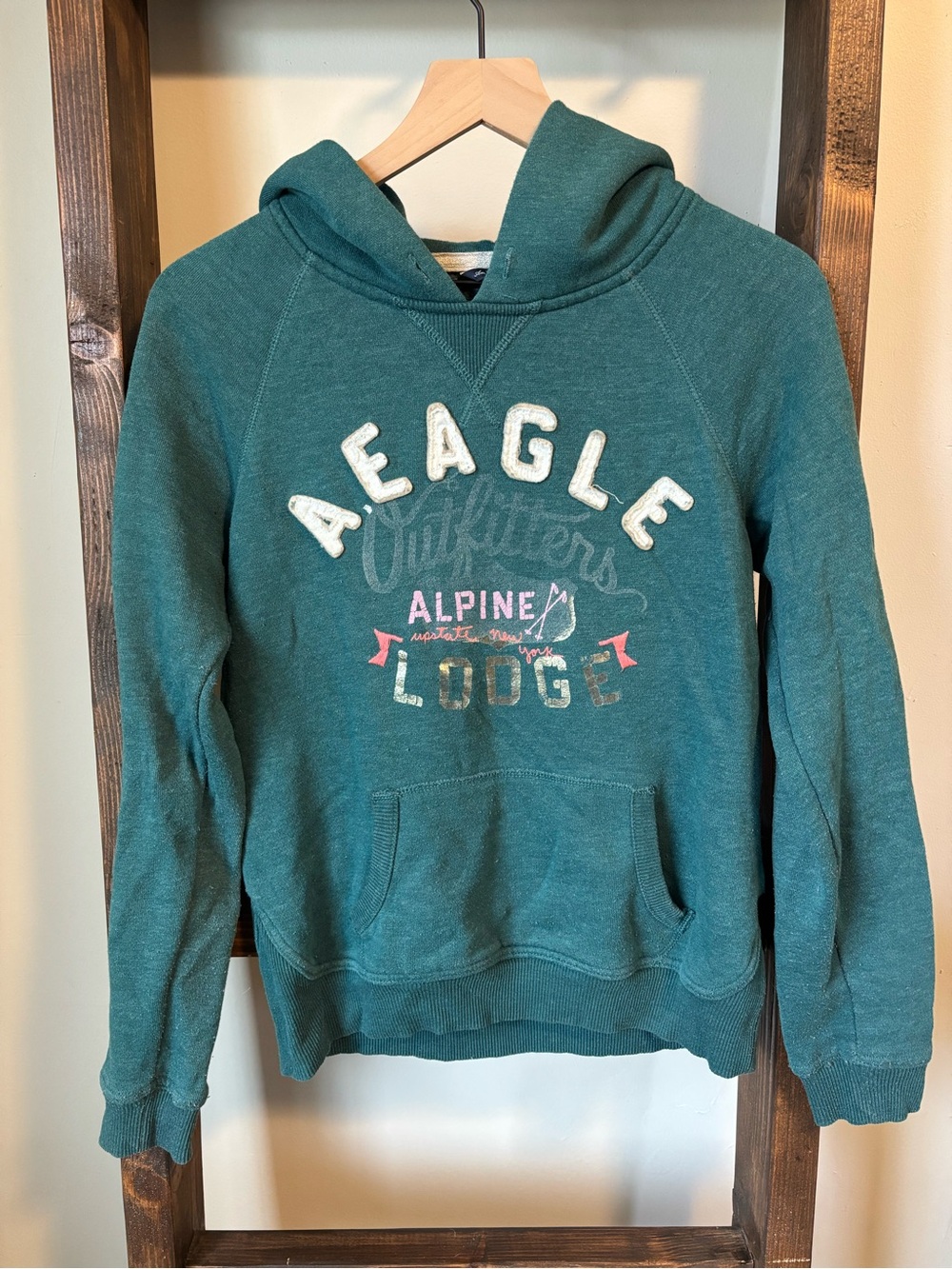 American Eagle Fleece Lined Hoodie - Womens Medium